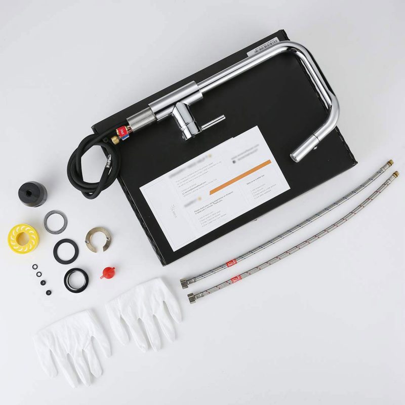 ARCORA Cuisine Miteur Douchette Chrome 14 2 ARCORA 2310400C Robinet de cuisine avec pulvérisateur extractible High Arc Chrome 6