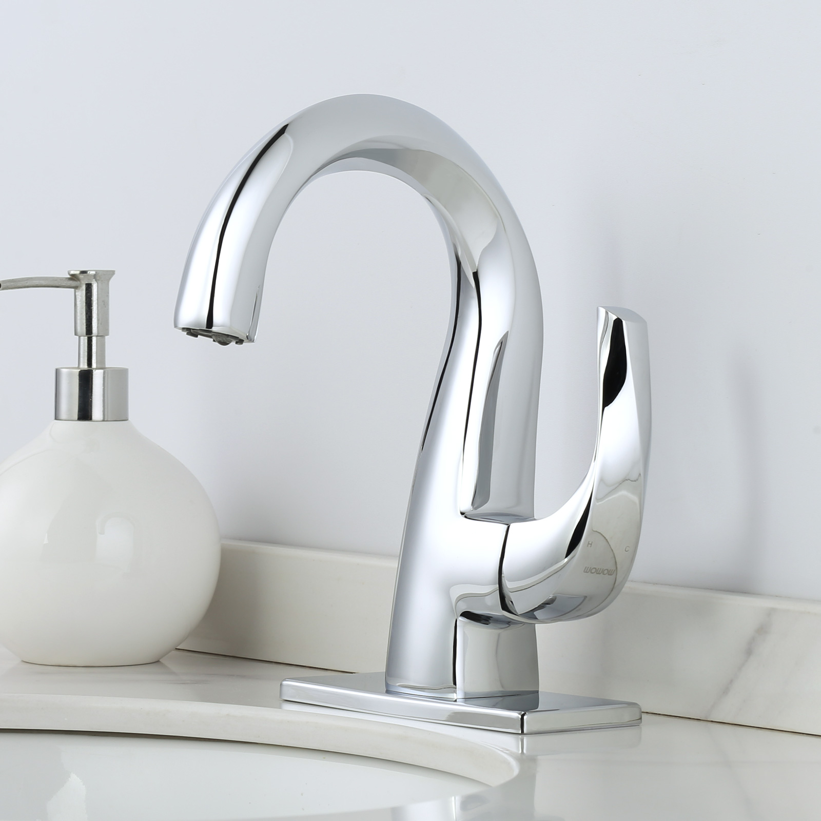 ARCORA Robinet de salle de bain chromé à arc élevé 4 2321501C 0 1 1600×1600