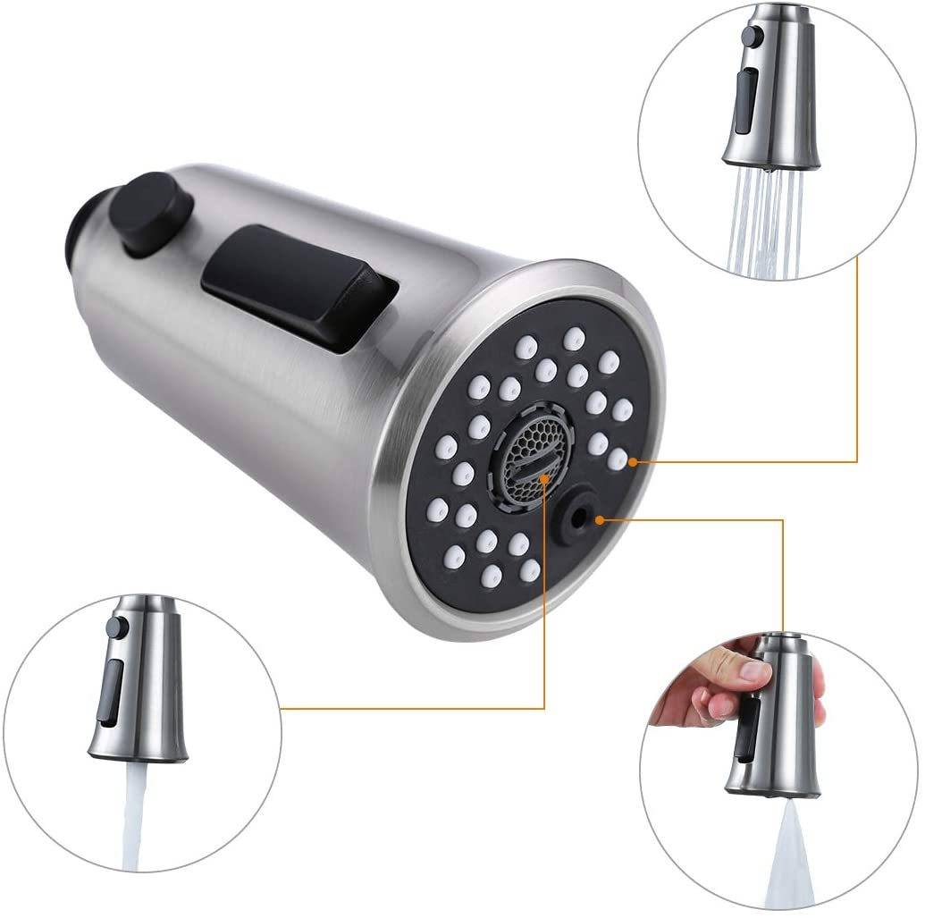 Tête de pulvérisateur de rechange ARCORA pour robinet de cuisine pour connecteur mâle G1 / 2 8 6 ARCORA H5003 Tête de pulverisateur de rechange pour robinet de cuisine pour connecteur male G1 2 3