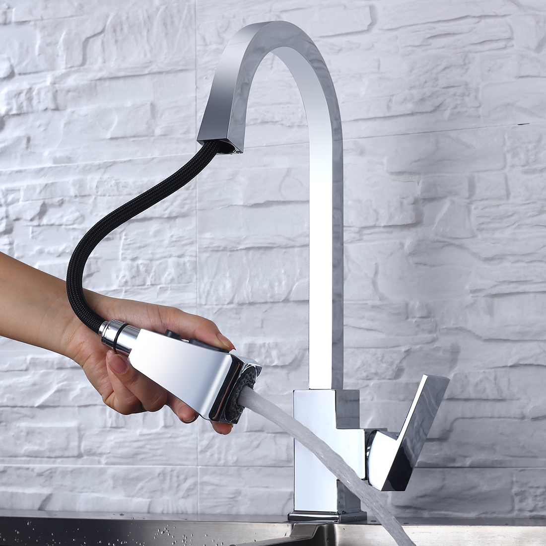 ARCORA Robinet Cuisine Pivotant Chrome 6 主图3