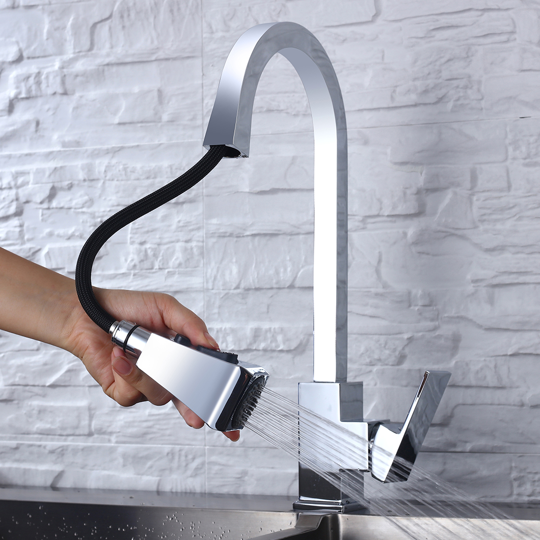 ARCORA Robinet Cuisine Pivotant Chrome 8 主图4