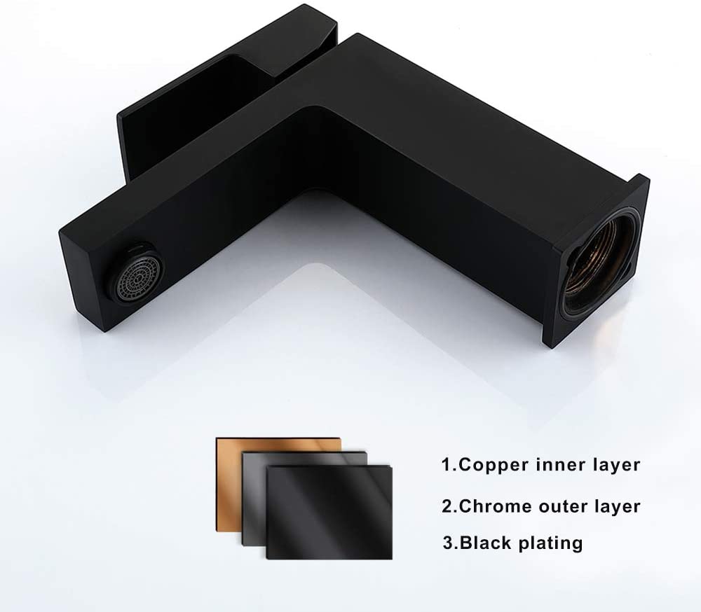 Robinet de lavabo robinet de salle de bain robinet de lavabo mélangeur de lavabo, robinet de salle de bains en cuivre 4 12 armatur Waschbecken Waschtischbatterie Wasserhahn Bad Kupferhahn 1