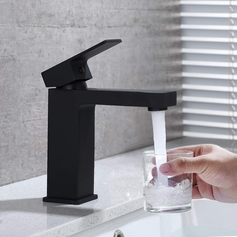 Robinet de lavabo robinet de salle de bain robinet de lavabo mélangeur de lavabo, robinet de salle de bains en cuivre 10 12 armatur Waschbecken Waschtischbatterie Wasserhahn Bad Kupferhahn 5