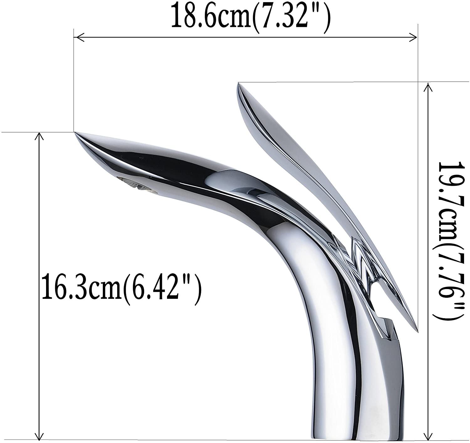 Mitigeur monocommande de lavabo robinet de lavabo lavabo salle de bain chrome 4 9 Waschbeckenarmatur Waschbecken Badezimmer Chrom 1