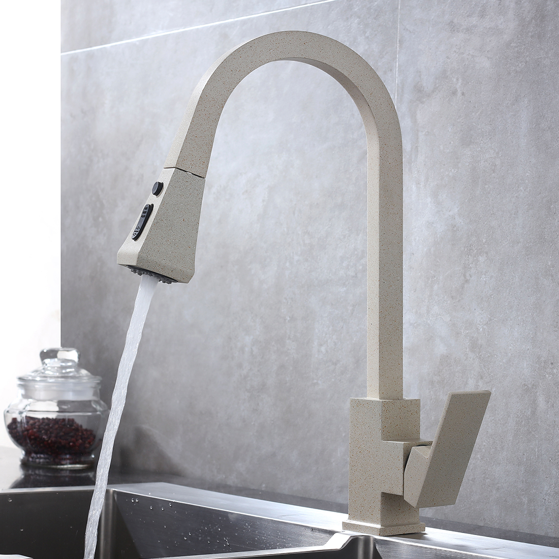 Arcora Robinet de cuisine en blé avec pulvérisateur à arc élevé 6 主图3