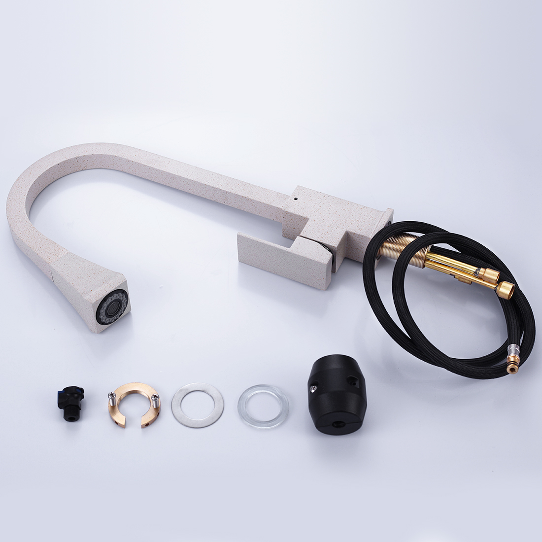 Arcora Robinet de cuisine en blé avec pulvérisateur à arc élevé 14 主图7