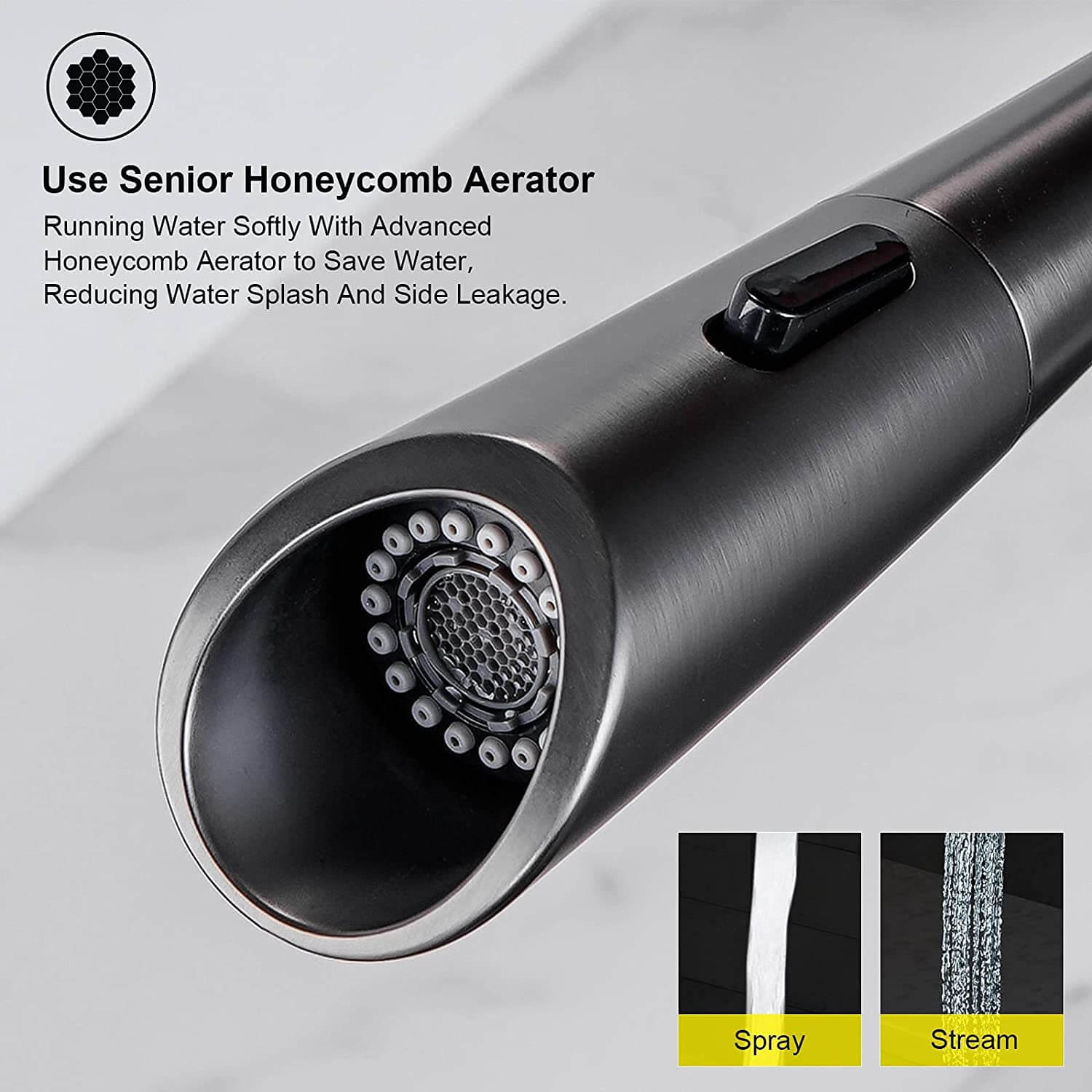 Arcora Robinet de cuisine à arc haut avec deux pulvérisateurs fonctionnels 5 arcora commercial high arc kitchen faucet 4