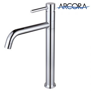 1 2320100Clogo Robinet de lavabo ARCORA en acier inoxydable chromé à arc élevé 4 3