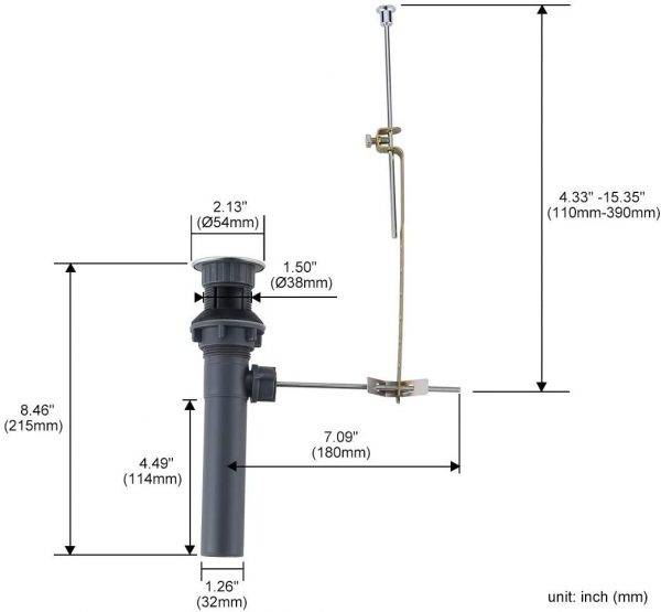 1 Arcora X3001C Pièces de rechange pour bouchon de vidange escamotable 2