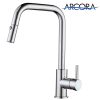 2 ARCORA 2310400C Robinet de cuisine avec pulvérisateur extractible High Arc Chrome