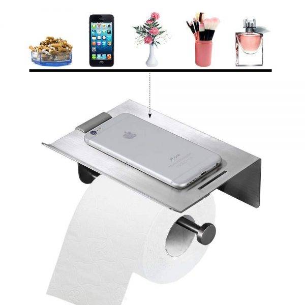 5 ARCORA Porte papier hygiénique avec étagère pour téléphone portable.jpg 2