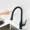 ARCORA Touchless Kitchen Faucets Black Single Handle With Pull Down Sprayer 4