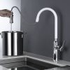 5 White Kitchen Faucet With Pullout Spray 5