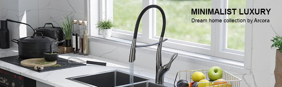 arcora commercial high arc kitchen faucet 10