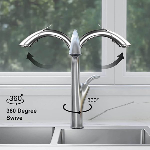 commercial single handle kitchen faucet 3