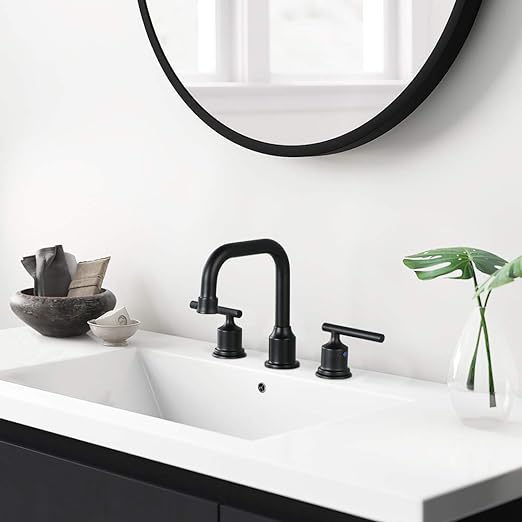 how to choose a matte black widespread bathroom faucet 3