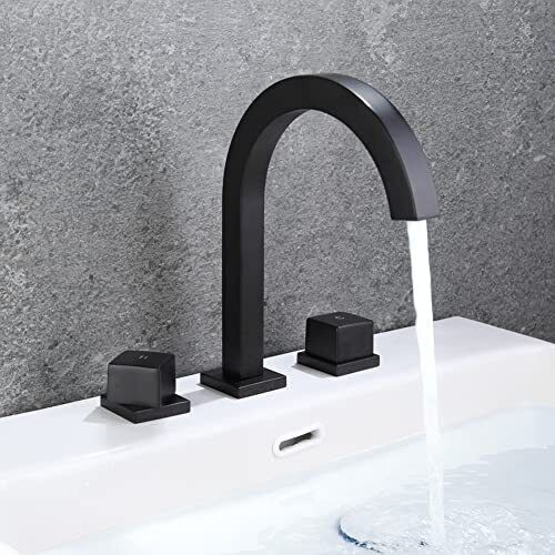 how to choose a matte black widespread bathroom faucet 4