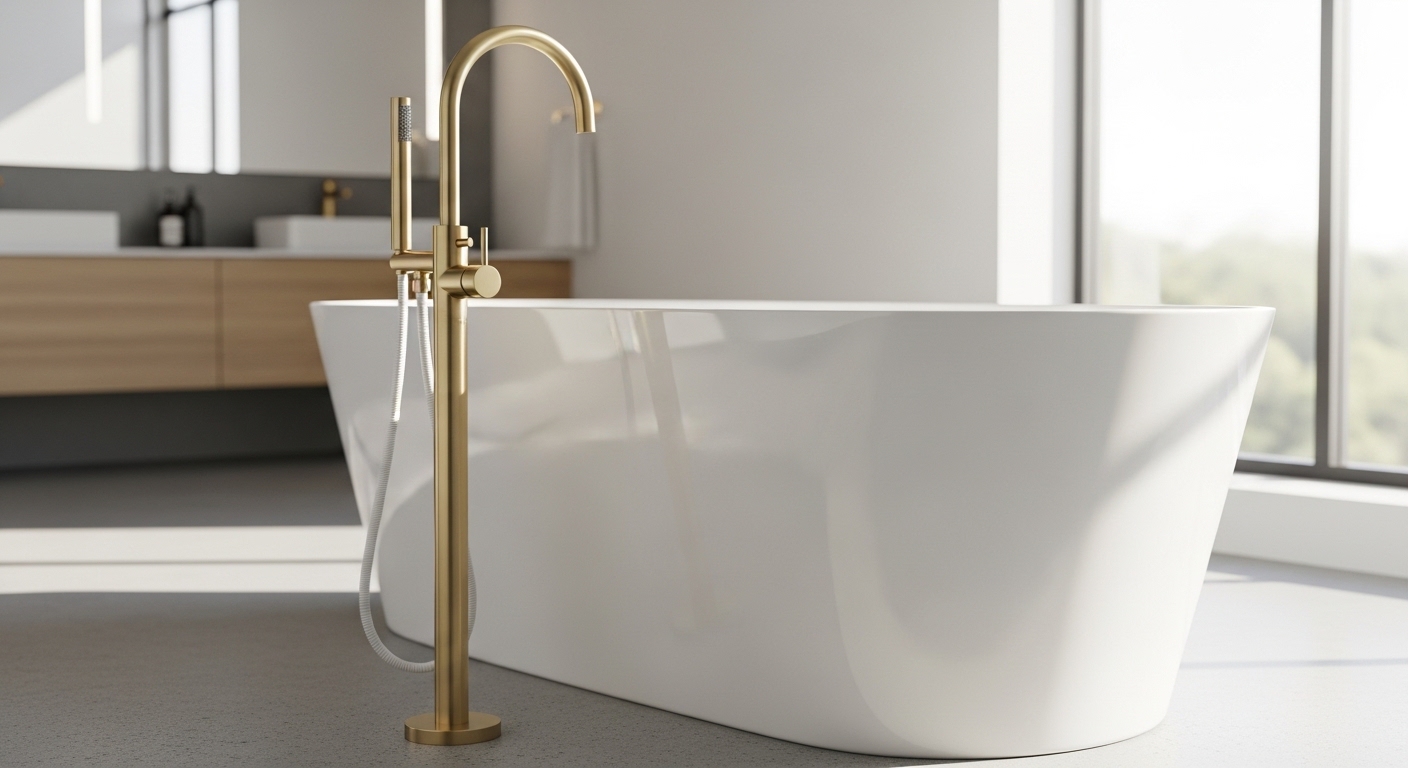 kohler freestanding tub faucet installation